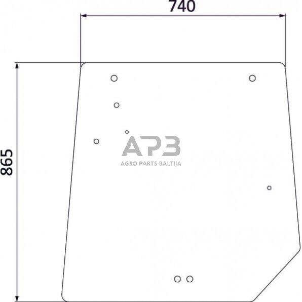 Galinis kabinos stiklas 4272760M1N Galinis kabinos stiklas 4272760M1N