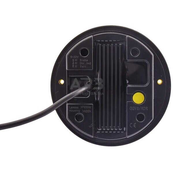 Galiniai žibintai LED, apvalus, 12/24V, raudona/geltona, 4 LED, Hella 2SD344100001 3 Galiniai žibintai LED, apvalus, 12/24V, raudona/geltona, 4 LED, Hella 2SD344100001 3
