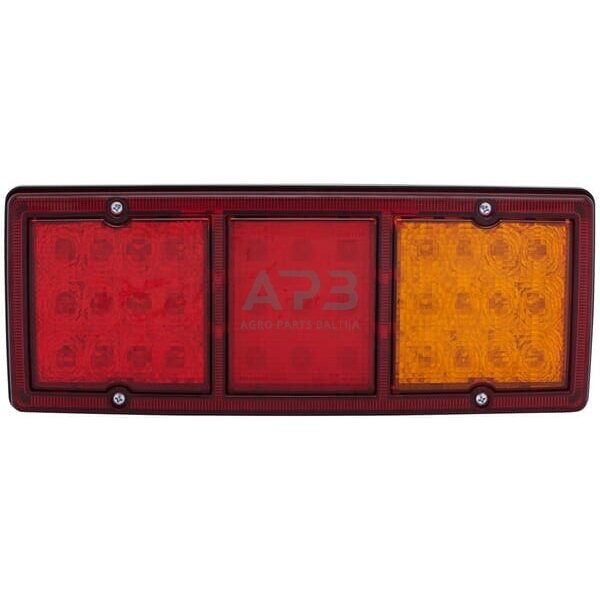 Galiniai žibintai LED, stačiakampis, 9/36V, raudona/gintarinė, 326x68x130mm, 33 LED, Hella ValueFit 2SD357024001 1 Galiniai žibintai LED, stačiakampis, 9/36V, raudona/gintarinė, 326x68x130mm, 33 LED, Hella ValueFit 2SD357024001 1