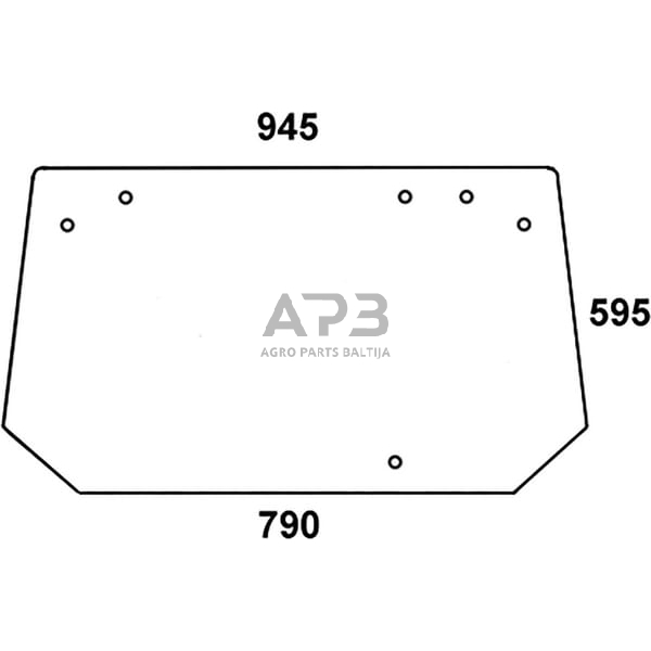 Galinis kabinos stiklas 04368216N