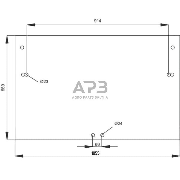 Galinis kabinos stiklas 134171115N Galinis kabinos stiklas 134171115N