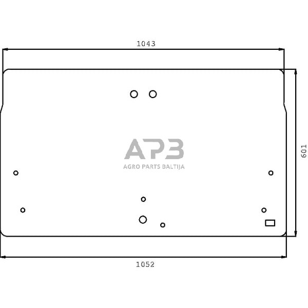 Galinis kabinos stiklas 134703136N