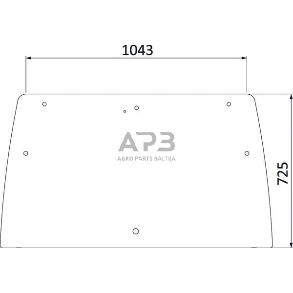 Galinis kabinos stiklas 3203101N
