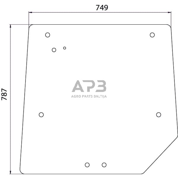 Galinis kabinos stiklas 3821484M1N Galinis kabinos stiklas 3821484M1N