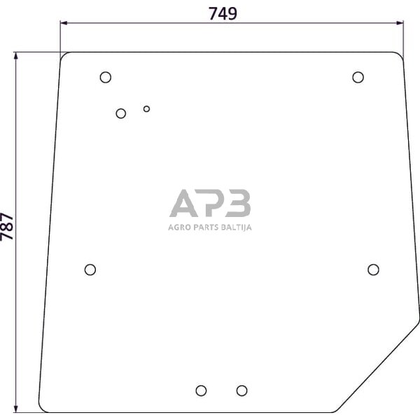 Galinis kabinos stiklas 3821485M1N Galinis kabinos stiklas 3821485M1N