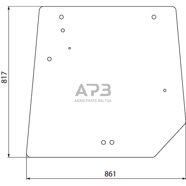 Galinis kabinos stiklas 4272761M2N Galinis kabinos stiklas 4272761M2N