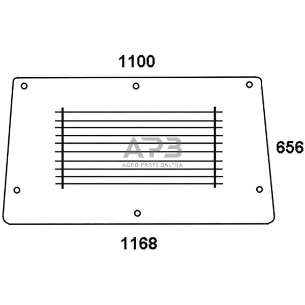 Galinis kabinos stiklas 84368071N Galinis kabinos stiklas 84368071N