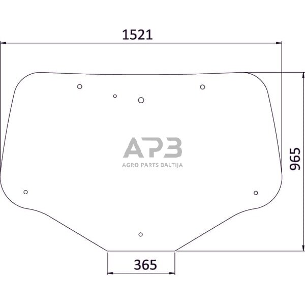 Galinis kabinos stiklas 84600181N Galinis kabinos stiklas 84600181N
