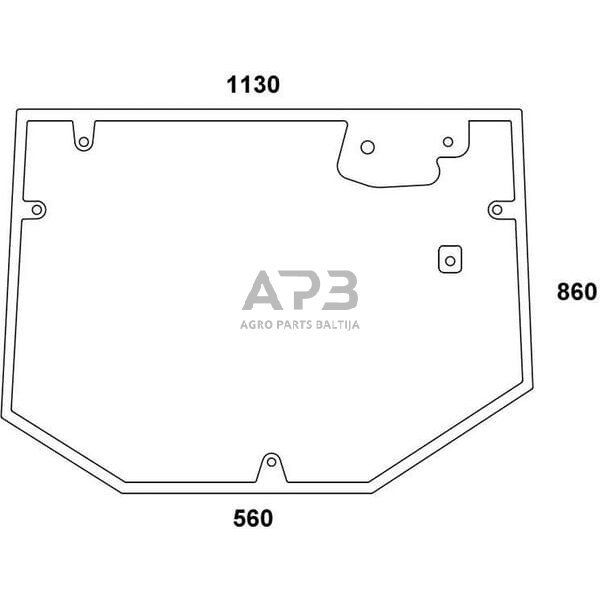 Galinis kabinos stiklas 931812051010N