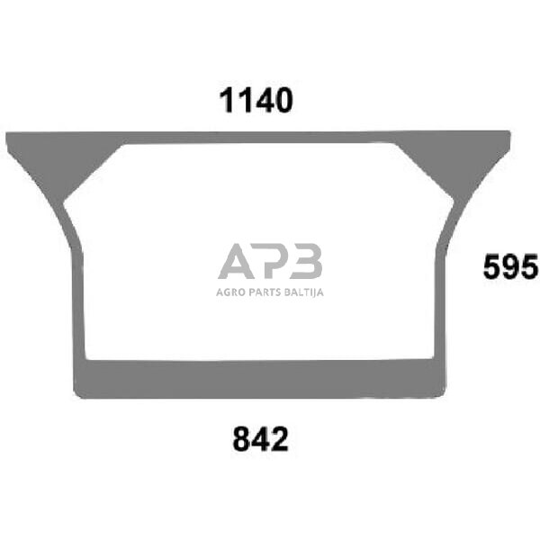 Galinis kabinos stiklas apatinis 04418956N Galinis kabinos stiklas apatinis 04418956N