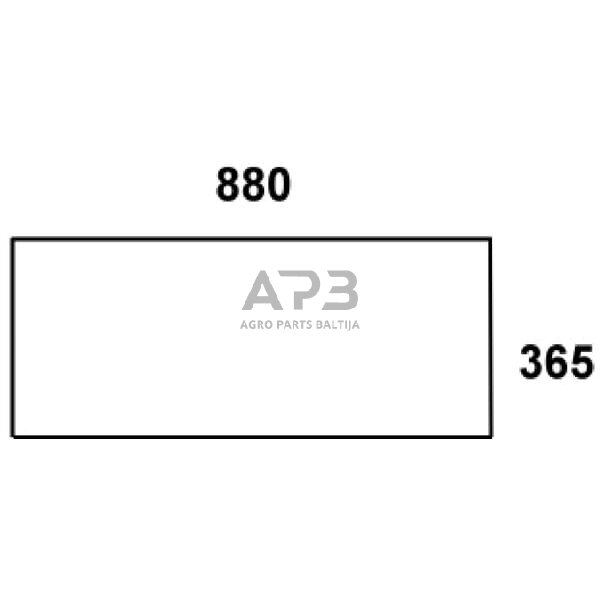Galinis kabinos stiklas apatinis 092312550N Galinis kabinos stiklas apatinis 092312550N
