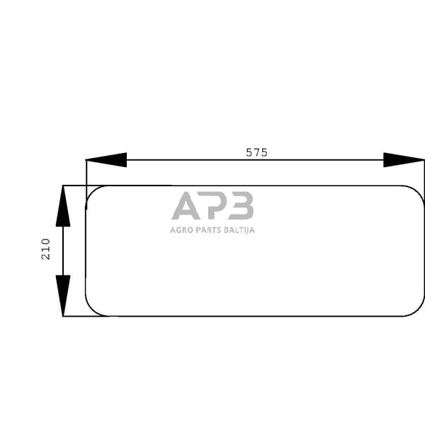 Galinis kabinos stiklas apatinis D6968 Galinis kabinos stiklas apatinis D6968