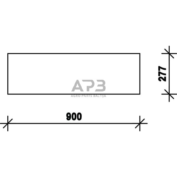 Galinis kabinos stiklas apatinis D7733 Galinis kabinos stiklas apatinis D7733