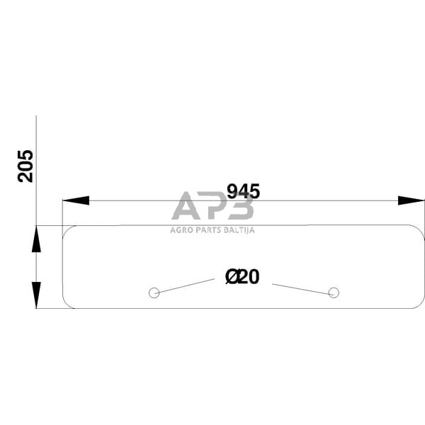 Galinis kabinos stiklas apatinis D8058 Galinis kabinos stiklas apatinis D8058