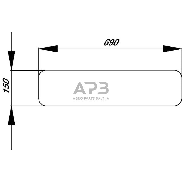 Galinis kabinos stiklas apatinis R198147N