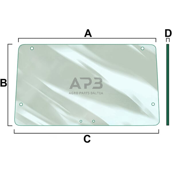 Galinis kabinos stiklas Vapormatic VPM7117 Galinis kabinos stiklas Vapormatic VPM7117