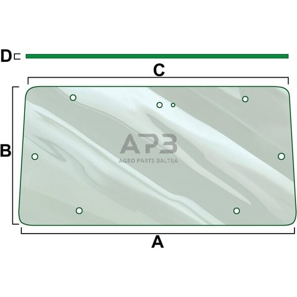 Galinis kabinos stiklas Vapormatic VPM7159 Galinis kabinos stiklas Vapormatic VPM7159