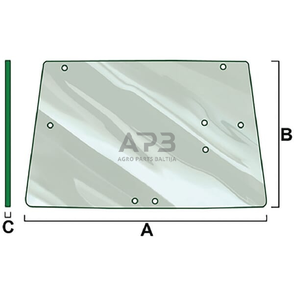 Galinis kabinos stiklas Vapormatic VPM7209 Galinis kabinos stiklas Vapormatic VPM7209