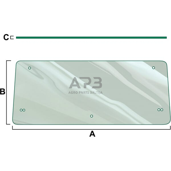 Galinis kabinos stiklas Vapormatic VPM7233 Galinis kabinos stiklas Vapormatic VPM7233