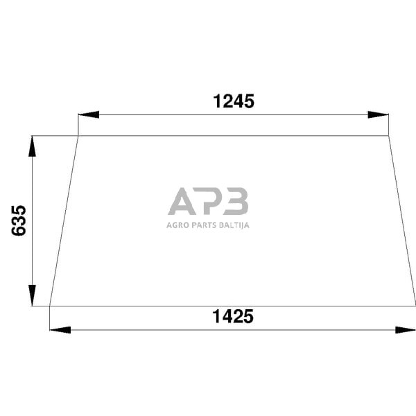 Galinis kabinos stiklas viršutinis 258514220100N