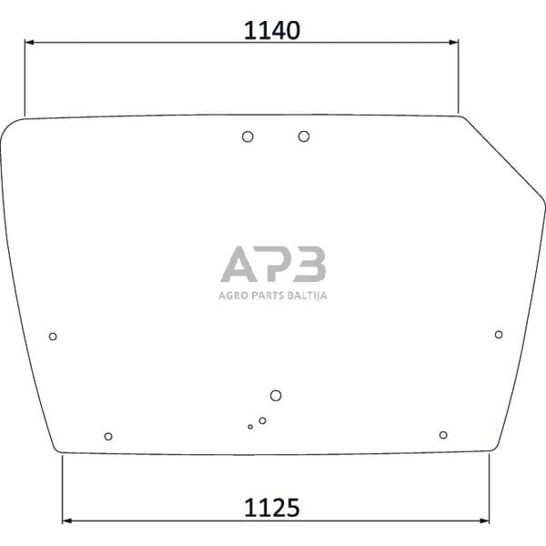 Galinis kabinos stiklas viršutinis 4429137N Galinis kabinos stiklas viršutinis 4429137N