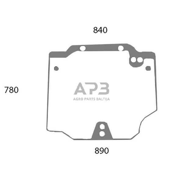 Galinis kabinos stiklas viršutinis 44911795N Galinis kabinos stiklas viršutinis 44911795N