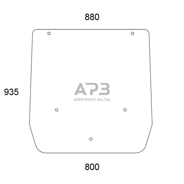 Galinis kabinos stiklas viršutinis 84600198N