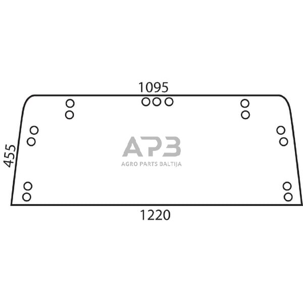 Galinis kabinos stiklas viršutinis D6794