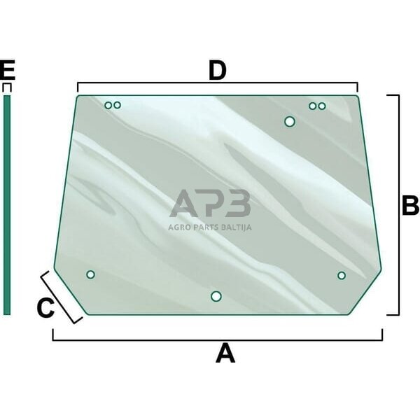Galinis kabinos stiklas VPM7344