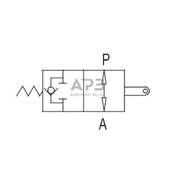 Galinis uždarymo vožtuvas 1/2" VFC-TS-NO VFCTS12 4 Galinis uždarymo vožtuvas 1/2" VFC-TS-NO VFCTS12 4