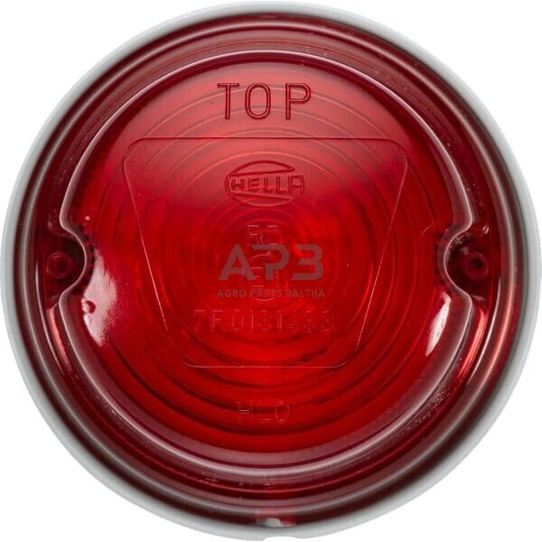 Galinis žibintas apvalus, 12/24V, raudona, Hella 2SA001259751 1