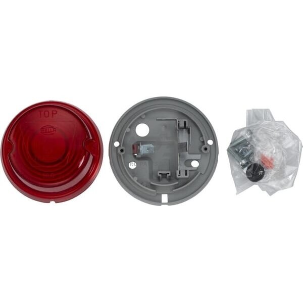 Galinis žibintas apvalus, 12/24V, raudona, Hella 2SA001259751 4 Galinis žibintas apvalus, 12/24V, raudona, Hella 2SA001259751 4