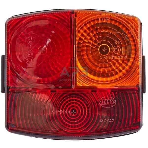 Galinis žibintas dešininis kvadratas, 12V, gintarinė/raudona, 95x54.5x90mm, Hella 2SD002776241 1 Galinis žibintas dešininis kvadratas, 12V, gintarinė/raudona, 95x54.5x90mm, Hella 2SD002776241 1