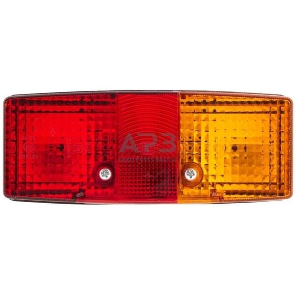 Galinis žibintas dešininis stačiakampis, 12/24V, raudona/gintarinė 158x51x64mm, Hella 2SE997111021 1 Galinis žibintas dešininis stačiakampis, 12/24V, raudona/gintarinė 158x51x64mm, Hella 2SE997111021 1