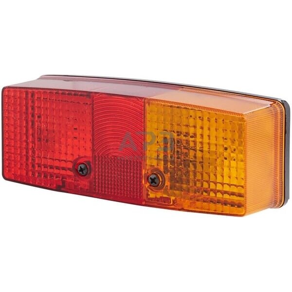 Galinis žibintas dešininis stačiakampis, 12/24V, raudona/oranžinė, 158x51x64mm, Hella 2SD003184041 Galinis žibintas dešininis stačiakampis, 12/24V, raudona/oranžinė, 158x51x64mm, Hella 2SD003184041