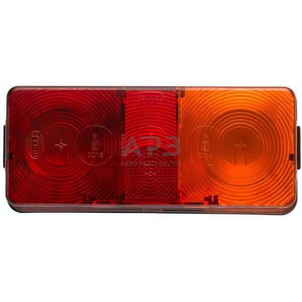 Galinis žibintas dešininis stačiakampis, 12/24V, raudona/oranžinė, 170x62x75mm, Hella 2SD002582021 1 Galinis žibintas dešininis stačiakampis, 12/24V, raudona/oranžinė, 170x62x75mm, Hella 2SD002582021 1