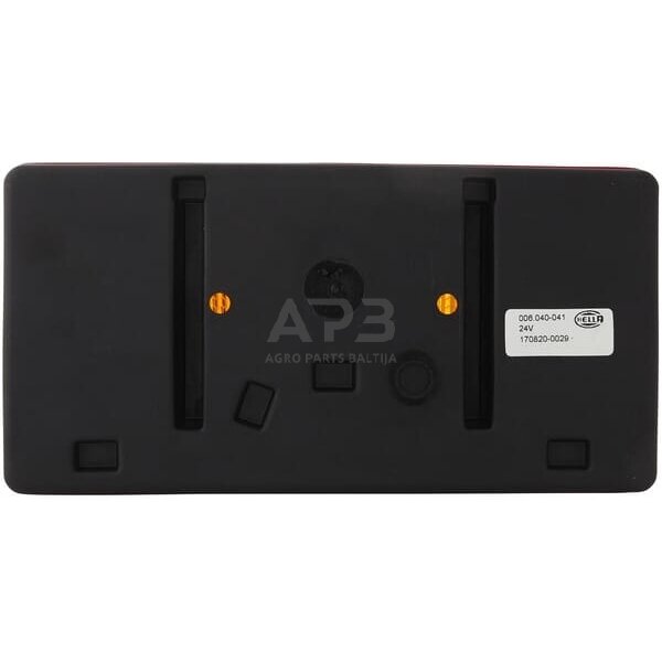 Galinis žibintas dešininis stačiakampis, 12/24V, raudona/oranžinė, 210x66x108mm, Hella 2SD006040041 3 Galinis žibintas dešininis stačiakampis, 12/24V, raudona/oranžinė, 210x66x108mm, Hella 2SD006040041 3