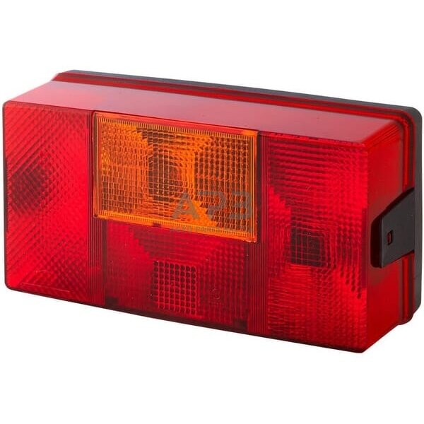 Galinis žibintas dešininis stačiakampis, 12/24V, raudona/oranžinė, 210x66x108mm, Hella 2SD006040041 Galinis žibintas dešininis stačiakampis, 12/24V, raudona/oranžinė, 210x66x108mm, Hella 2SD006040041