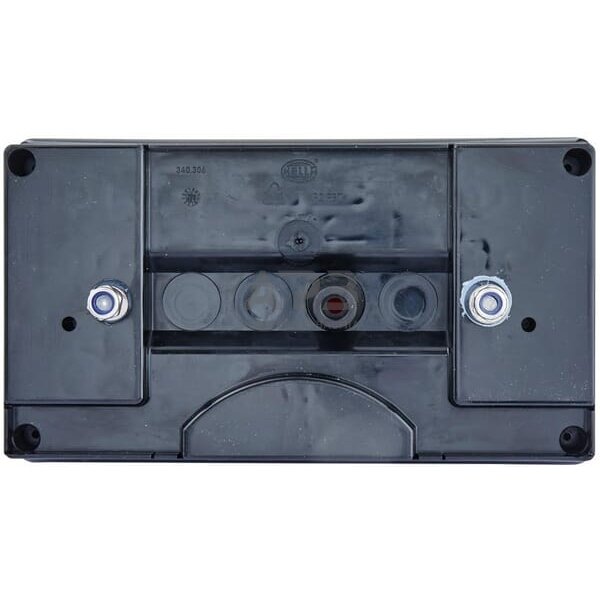 Galinis žibintas dešininis stačiakampis, 12/24V, raudona/oranžinė 256x70x144mm, Hella 2VP340400141 3