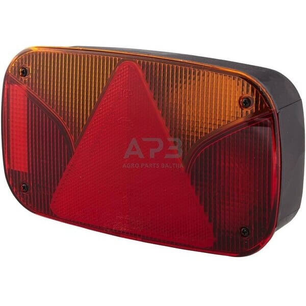 Galinis žibintas dešininis stačiakampis, 12V, raudona/gintarinė, 244x60x138mm, 5 kontaktų, Hella 2VB998232021 Galinis žibintas dešininis stačiakampis, 12V, raudona/gintarinė, 244x60x138mm, 5 kontaktų, Hella 2VB998232021