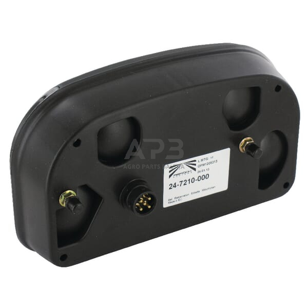Galinis žibintas dešininis stačiakampis, 12V, raudona/skaidri, 240x52mm, 5 kontaktų, Aspöck 247210007 1 Galinis žibintas dešininis stačiakampis, 12V, raudona/skaidri, 240x52mm, 5 kontaktų, Aspöck 247210007 1