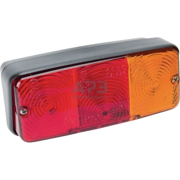 Galinis žibintas dešininis stačiakampis, raudona/gintarinė, 160x AMP kištukas, Cobo 02225000 Galinis žibintas dešininis stačiakampis, raudona/gintarinė, 160x AMP kištukas, Cobo 02225000