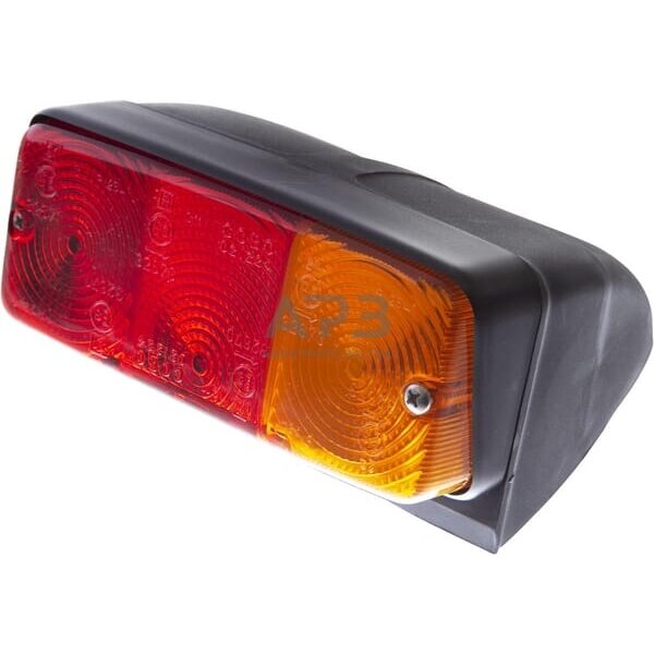 Galinis žibintas dešininis stačiakampis, raudona/gintarinė, 160x AMP kištukas, Cobo 02269000 Galinis žibintas dešininis stačiakampis, raudona/gintarinė, 160x AMP kištukas, Cobo 02269000