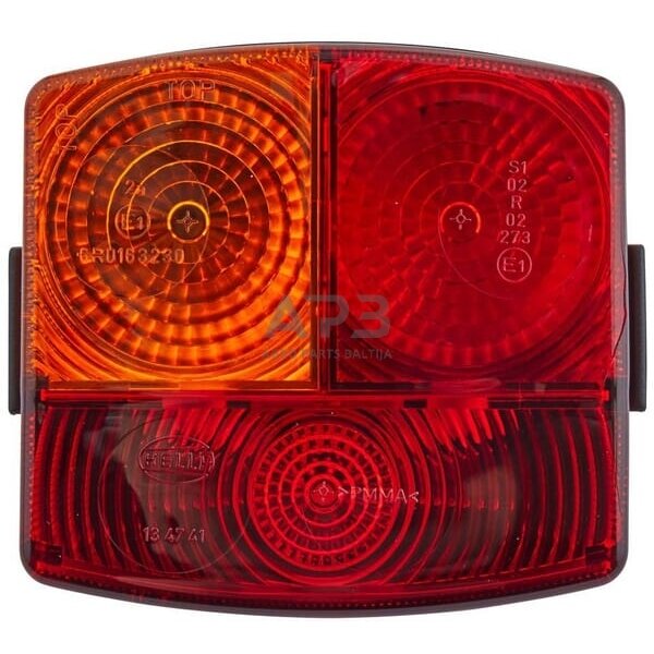 Galinis žibintas kairinis kvadratas, 12V, gintarinė/raudona, 95x54.5x90mm, Hella 2SD002776231 1 Galinis žibintas kairinis kvadratas, 12V, gintarinė/raudona, 95x54.5x90mm, Hella 2SD002776231 1