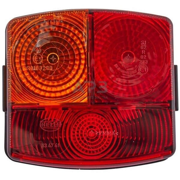 Galinis žibintas kairinis kvadratas, 12V, gintarinė/raudona, 95x54.5x90mm, Hella 2SE002776211 1 Galinis žibintas kairinis kvadratas, 12V, gintarinė/raudona, 95x54.5x90mm, Hella 2SE002776211 1