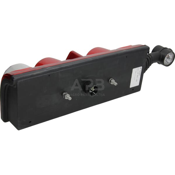 Galinis žibintas kairinis stačiakampis, 12V, raudona/gintarinė/skaidri, Aspöck 256011527 1