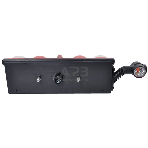 Galinis žibintas kairinis stačiakampis, 12V, raudona/gintarinė/skaidri, Aspöck 256011527 2