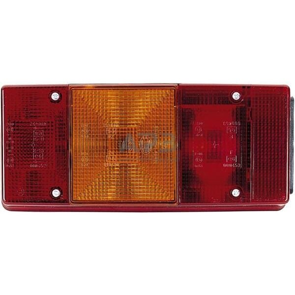 Galinis žibintas kairinis stačiakampis, 12V, raudona/oranžinė, 246x66x108mm, Hella 2SE007547011 5 Galinis žibintas kairinis stačiakampis, 12V, raudona/oranžinė, 246x66x108mm, Hella 2SE007547011 5
