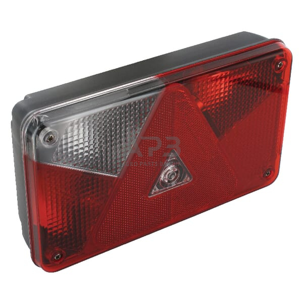 Galinis žibintas kairinis stačiakampis, 12V, raudona/skaidri, 5 kontaktų, Aspöck 248500007 Galinis žibintas kairinis stačiakampis, 12V, raudona/skaidri, 5 kontaktų, Aspöck 248500007