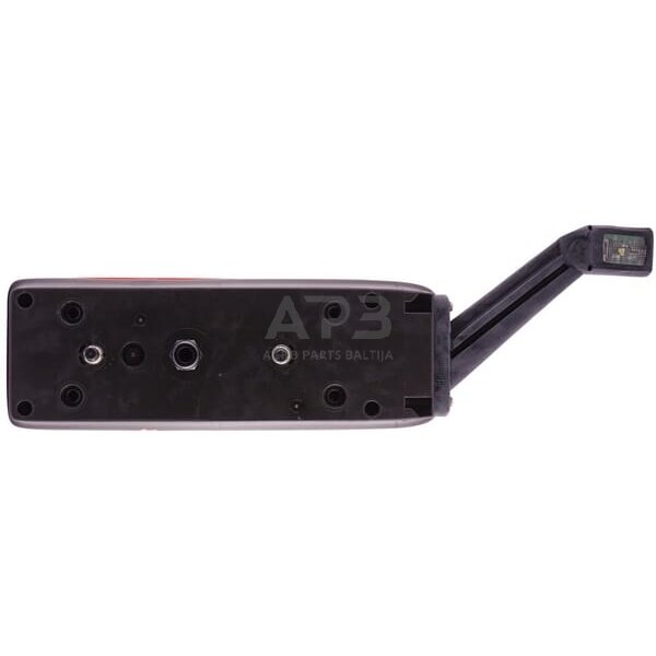 Galinis žibintas kairinis stačiakampis, 24V, gintaras/skaidrus/raudona, Hella 2VP340931171 3